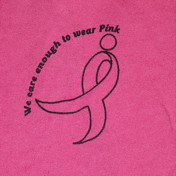 Pink Breast Cancer Tee Fairfax County Fire and Rescue Department Women's Large - Picture 2 of 5